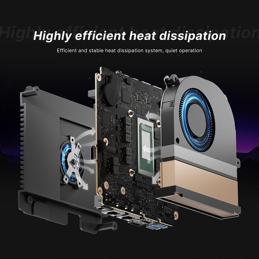 M4 Mini PC Ryzen 7 7840HS, Radeon 780M GPU, 11 Pro Gaming Desktop Computers, 32GB DDR5 RAM, 1TB PCIe 4.0 NVMe 2280 SSD, Wi-Fi6, BT 5.2, Oculink Mini Computers