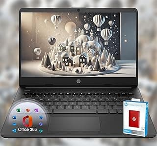 HP 14 Laptop • Back to School Limited Edition with Microsoft 365 • 4-Core Intel CPU • 16GB RAM • 1.6TB Storage (128GB OnBoard + 512GB P500 Portable SSD + 1TB OneDrive) • Black • Win 11