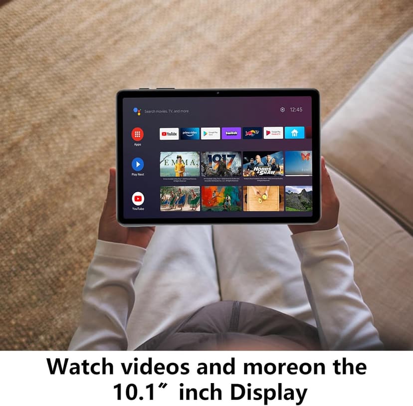 2025 Android 15 Tablet, 12GB+64GB+1TB Expand, 10inch Tablet Productivity Bundle with Keyboard Case, Stylus Pen, Octa-core CPU, Dual Camera, WiFi6, 6000mAh Battery+18W Fast Charge, Support Face Unlock