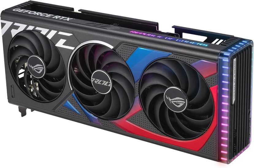 ASUS ROG Strix GeForce RTX 4070 Super OC Edition Gaming Graphics Card (PCIe 4.0, 12GB GDDR6X, DLSS 3, HDMI 2.1a, DisplayPort 1.4a, Massive Vented Backplate, Power Sensing, Aura Sync)