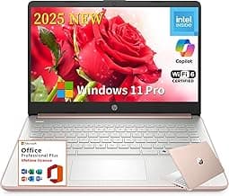 HP Student Business Laptop, Intel N150 Processor, 14 Inch LED, 16GB RAM, 384GB Storage(128GB UFS+256GB MSD), Wi-Fi 6, Copilot AI, Webcam, Office Pro Lifetime, Windows 11 Pro, w/Accessories