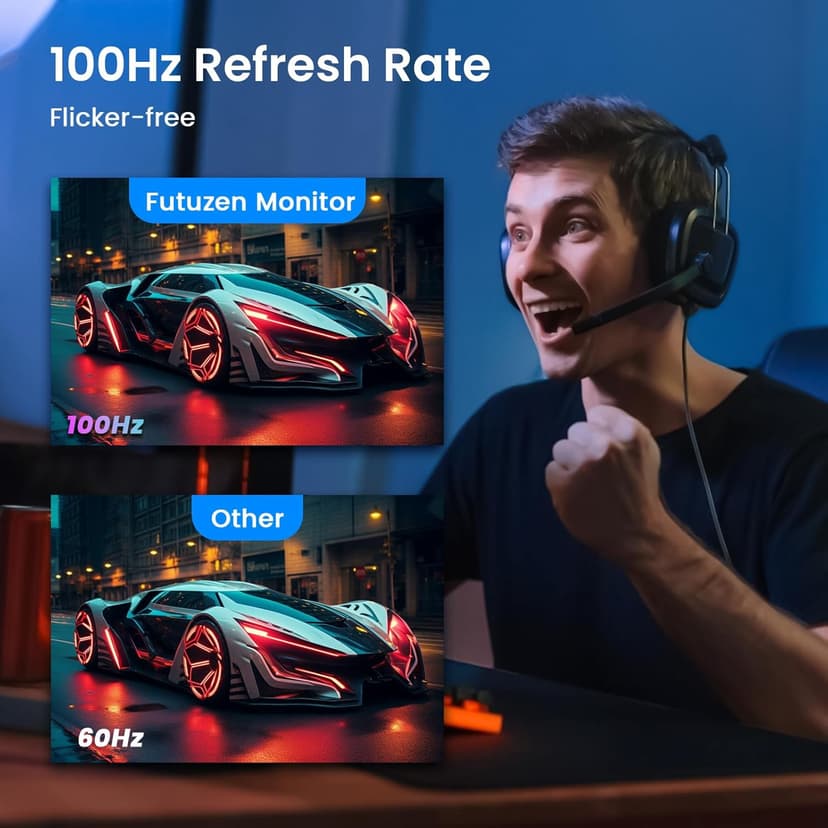 27 inch 1920x1080 100Hz Ultra Thin Computer Monitor with HDMI VGA, IPS Anti Glare Screen Work PC Monitor with Eye Care VESA Mountable Low Blue Light Wide Viewing Angle, 3 Yr WRNTY