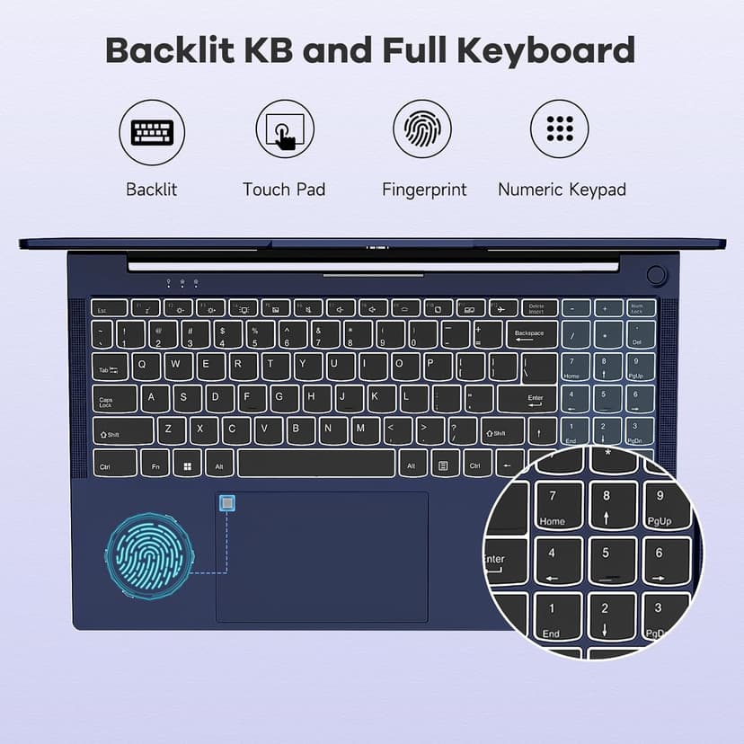 NIMO 15.6" IPS FHD-Gaming-Laptop, 6 Cores AMD Ryzen 5 6600H 32GB DDR5 RAM 1TB SSD (Beat i7-1165G7 up to 4.5GHz) 660M 6nm GPU-Computer with 100W Type-C Backlit Keyboard, Fingerprint