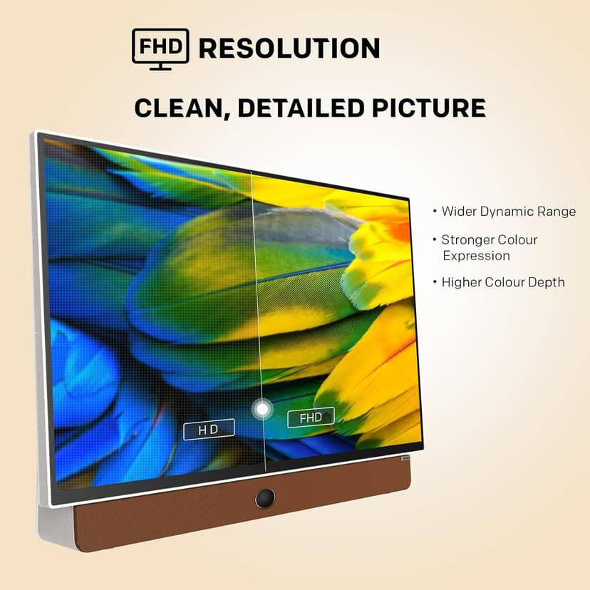 Skyworth 24-Inch Portable Smart Screen with Google TV, 3-Hour Battery Life 24P100 Companion Series 1080P FHD, Matte Screen, HDR10, Dolby Audio, LED, Bluetooth, Chromecast and Google Assistant