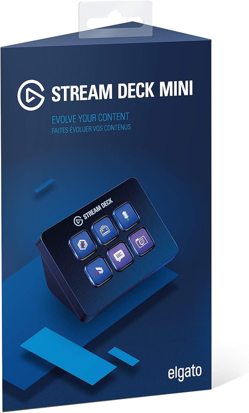 Elgato Stream Deck Mini - Live Content Creation Controller with 6 Customizable LCD Keys, for Windows 10 and macOS 10.11 or Later (Renewed)