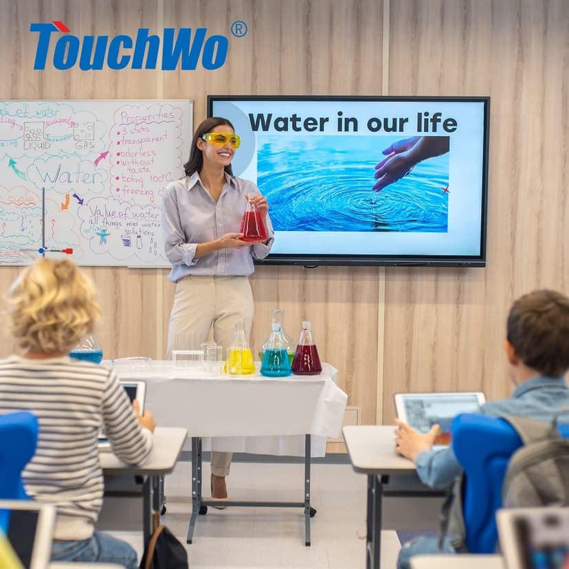 43 inch Interactive Touchscreen Monitor, Smart Board with 16:9 Display 1080P, Win-10 Electronic Whiteboard Touchscreen PC for Office and Classroom, Core i7 RAM 8G & ROM 256G