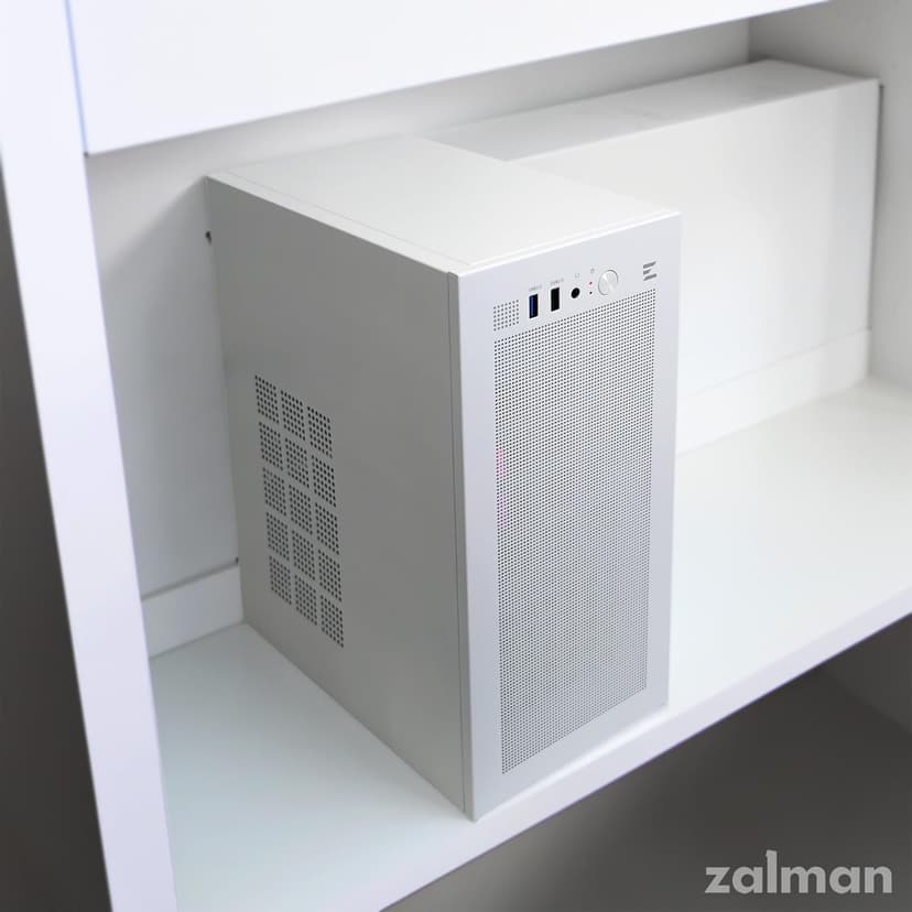 Zalman CUBIX Compact Mini Tower mATX ITX PC Case, Micro-ATX/Mini-ITX/DTX, SFF Small Form Factor SFX HTPC Computer Chassis, USB 3.0, White