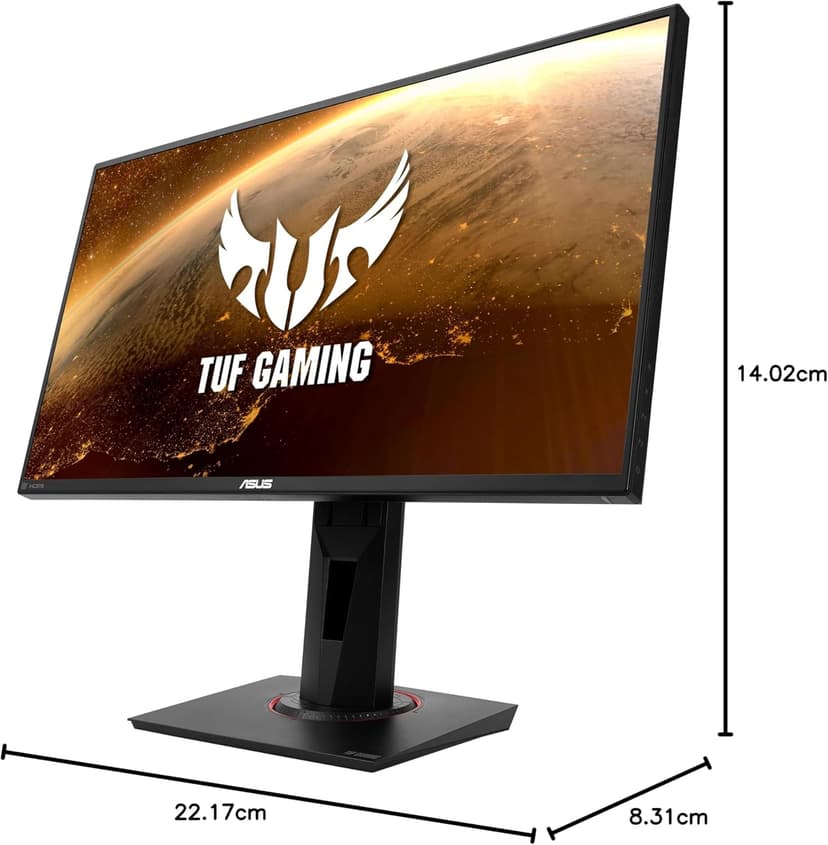 ASUS TUF Gaming VG259QM 24.5” Monitor, 1080P Full HD (1920 x 1080), Fast IPS, 280Hz, G-SYNC Compatible, Extreme Low Motion Blur Sync,1ms, DisplayHDR 400, Eye Care, DisplayPort HDMI BLACK