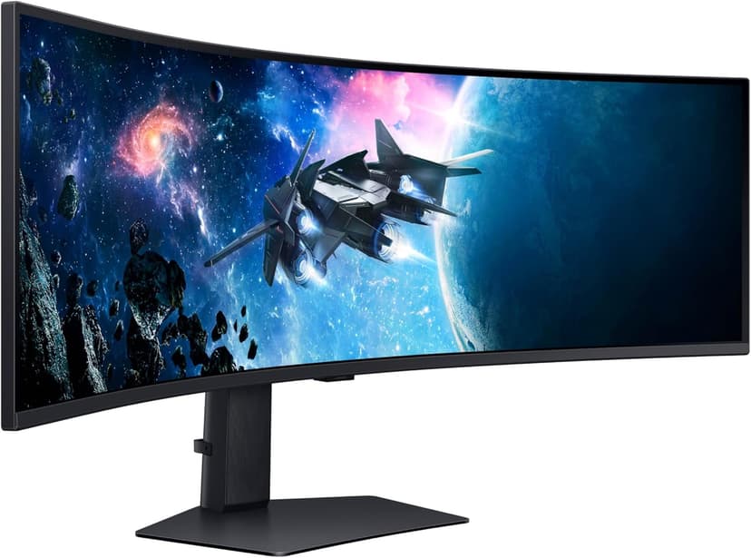 SAMSUNG 49” Odyssey G9 Series DQHD 1000R Curved Gaming Monitor, 1ms(GtG), VESA DisplayHDR 1000, 240Hz, AMD FreeSync Premium Pro, Height Adjustable Stand, Ultrawide Screen, LS49CG954ENXZA, 2024
