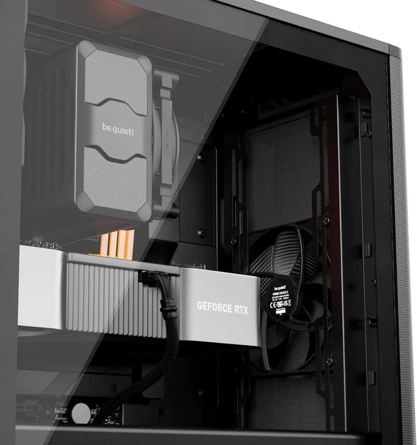 be quiet! Pure Base 501 Black PC case | 2 Preinstalled Quiet Fans | Mid Case | USB 3.2 Gen | Airflow | BGW74