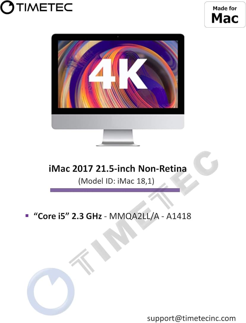 Timetec 32GB KIT(2x16GB) Compatible for Apple 2017 iMac (27-inch w/Retina 5K, 21.5-inch w/Retina 4K / Non-Retina 4K) DDR4 2400MHz PC4-19200 SODIMM MAC RAM Upgrade for iMac 18,1 / iMac 18,2 / iMac 18,3