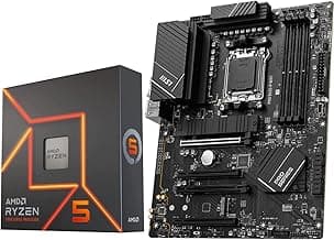 INLAND MSI PRO B650-P WiFi Motherboard with AMD Ryzen 5 7600X 6-Core Desktop Processor (AMD AM5, ATX, DDR5, PCIe 4.0)