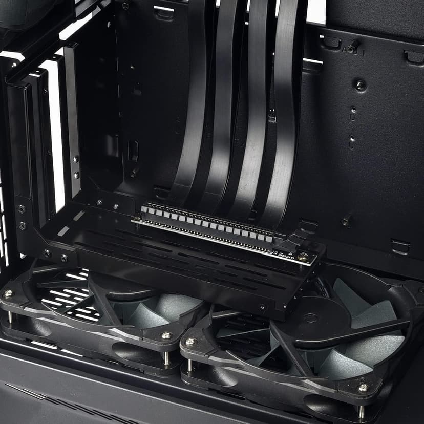 LIAN LI LAN2-1X Premium PCI-E x16 3.0 Black Extender Riser Cable 200mm and Covert Bracket for LANCOOL 2 for PCIE 3.0 only (NOT Compatible with PCIE 4.0 VGA Cards)