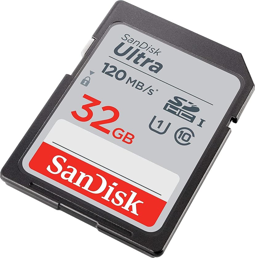 SanDisk 32GB Ultra SD Memory Card (4 Pack) SDHC UHS-I Card 120 MB/s Class 10 (SDSDUN4-032G-GN6IN) Bundle with (1) Everything But Stromboli Micro Fiber Cloth
