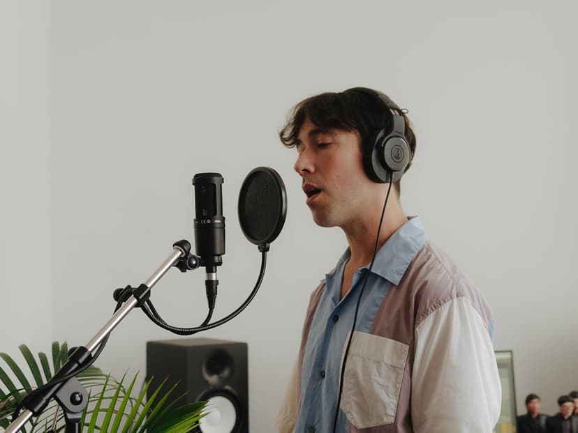 Audio-Technica AT2020 Cardioid Condenser Studio XLR Microphone, Ideal for Project/Home Studio Applications