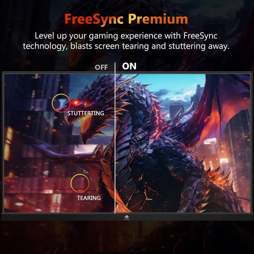 Z-Edge 24.5 inch 240Hz 165Hz 144Hz Gaming Monitor, FHD 1080p, MPRT 1ms, IPS Monitor Gaming, 350nits, 16.7M Colors, 5000:1 Contrast, UG25I Frameless Bezel, DP x1, HDMI x2