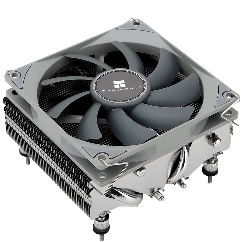 Thermalright AXP90-X53 Black Low Profile ITX CPU Air Cooler, 53mm Height, TL-9015B Slim PWM Fan ITX CPU Heatsink Cooler, AGHP Technology, for AM4/ AM5/Intel 1700/1150/1151/1200/1851(Black)