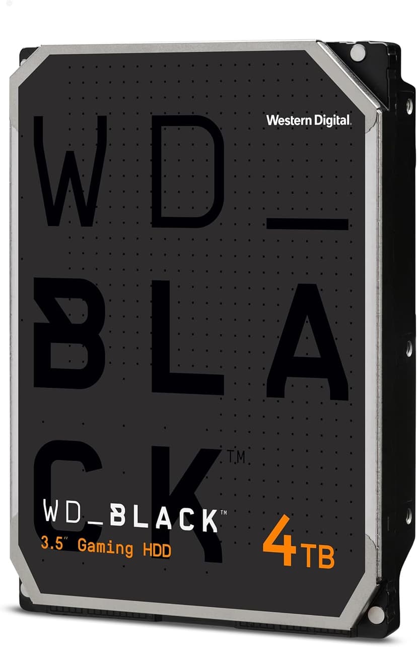 Western Digital 4TB WD Black Gaming Internal Hard Drive HDD - 7200 RPM, SATA 6 Gb/s, 256 MB Cache, 3.5" - WD4006FZBX