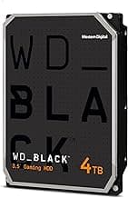 Western Digital 4TB WD Black Gaming Internal Hard Drive HDD - 7200 RPM, SATA 6 Gb/s, 256 MB Cache, 3.5" - WD4006FZBX