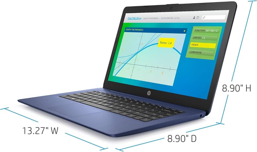 HP Stream 14-inch Laptop, Intel Celeron N4000, 4 GB RAM, 64 GB eMMC, Windows 10 Home in S Mode With Office 365 Personal For 1 Year (14-cb185nr, Royal Blue)
