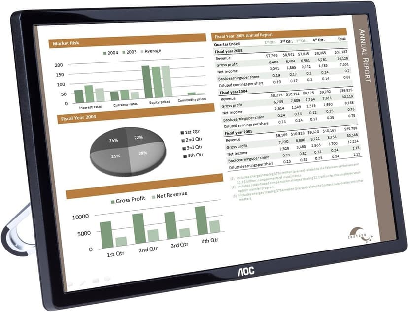 AOC e1659Fwu 16-Inch Ultra Slim 1366x768 Res 200 cd/m2 Brightness USB 3.0-Powered Portable LED Monitor (Renewed)