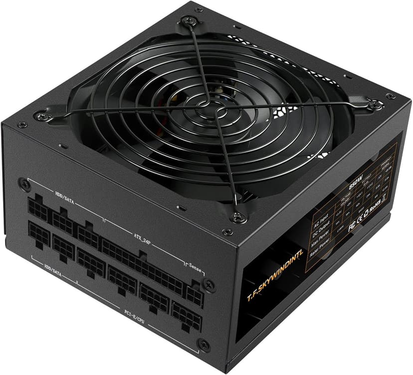850W Power Supply Fully Modular 80 Plus Gold PSU 100-240V Active PFC Gaming PSU Computer Power Supplies for Desktop PC Server