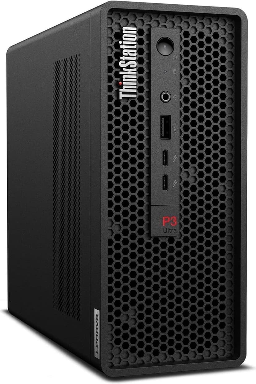 Lenovo ThinkStation P3 SFF Workstation Desktop (Intel 20-Core i7-14700, 128GB RAM, 4TB SSD, NVIDIA T400 4GB) for Engineers, Analysts, Creative Professionals, Wi-Fi, Thunderbolt 4, Ethernet, Win 11 Pro