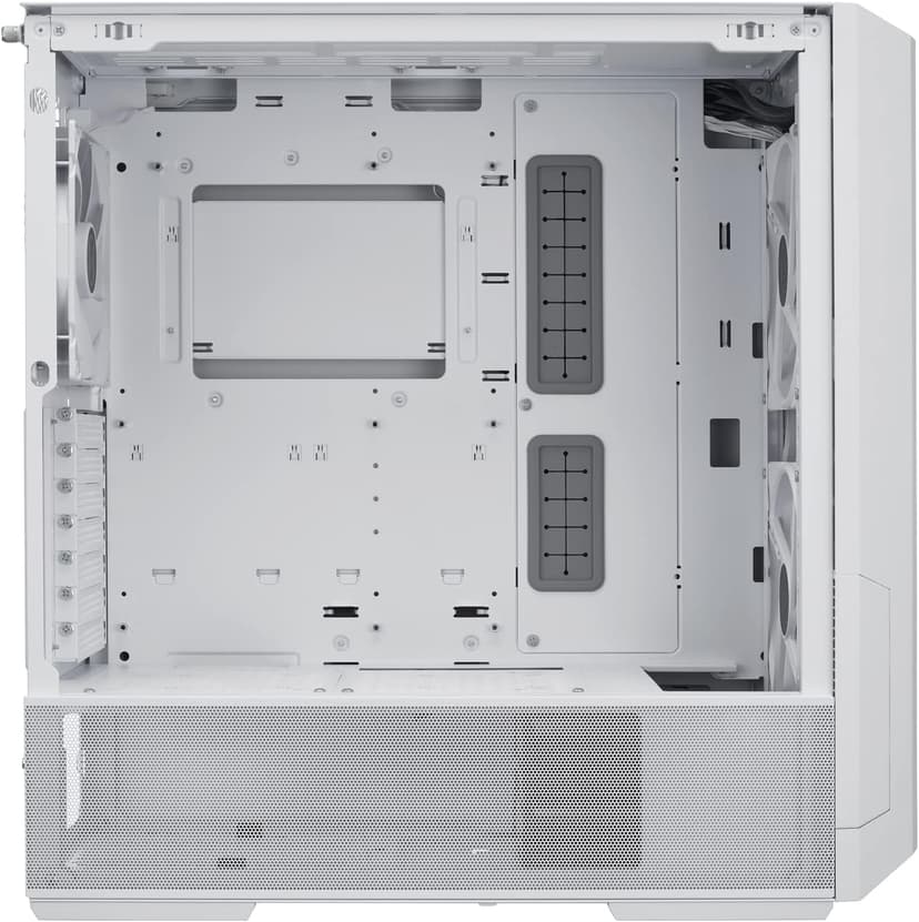 Lian Li Lancool 216 Mid-tower case with high cooling performance - Includes controller - dual front 160MM PWM fans and 1 rear 140MM PWM fan - Airflow focused - Up to 10 fans (CS-L216RCW-X White)