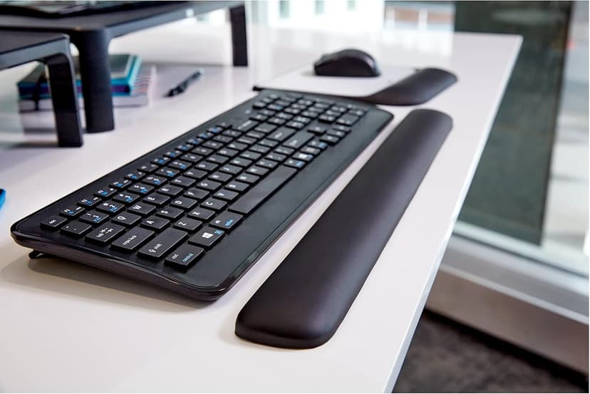 3M Gel Wrist Rest for Keyboards, Soothing 3M Gel Technology and Satin Smooth Cover for All Day Comfort and Support, Durable and Easy to Clean, 19", Black (WR85B)