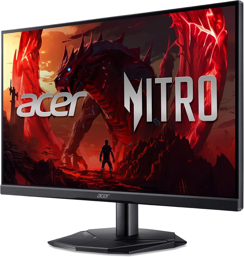 acer Nitro 24.5 Inch Full HD 1920 x 1080 Gaming Monitor | AMD FreeSync | 180Hz Refresh | 1ms (VRB) | 99% sRGB | HDR 10 Support | One Display Port 1.2 & Two HDMI 2.0 | KG251Q P3biip