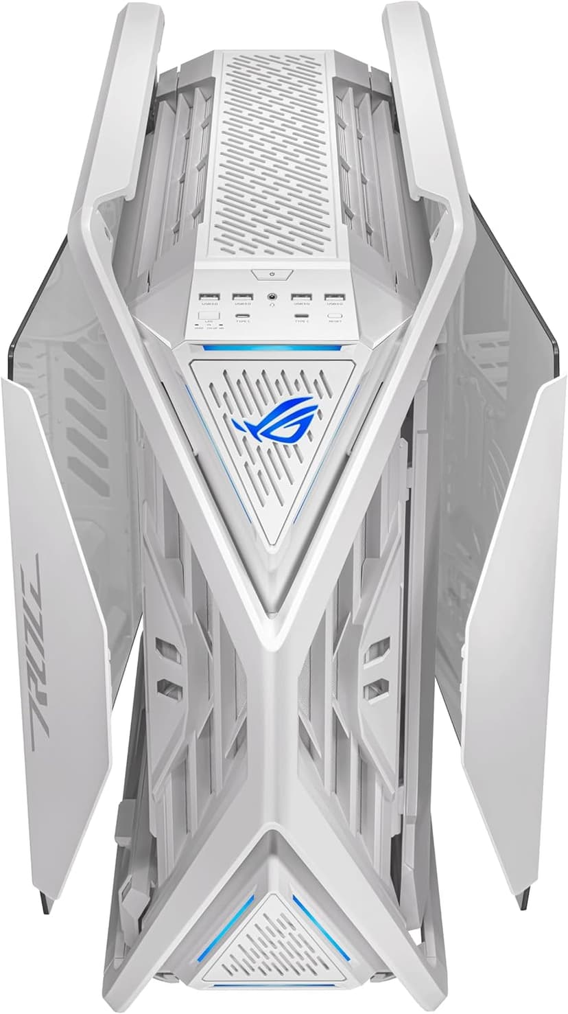 ASUS ROG Hyperion GR701 EATX Full-Tower Computer case with Semi-Open Structure, Tool-Free Side Panels, Supports up to 2 x 420mm radiators, Built-in Graphics Card Holder, 2X Front Panel Type-C