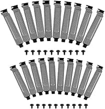 20 Pieces PCI Slot Cover Hard Steel Dust Filter Blanking Plate, Vented Slot Covers for Computer Cases with Screws