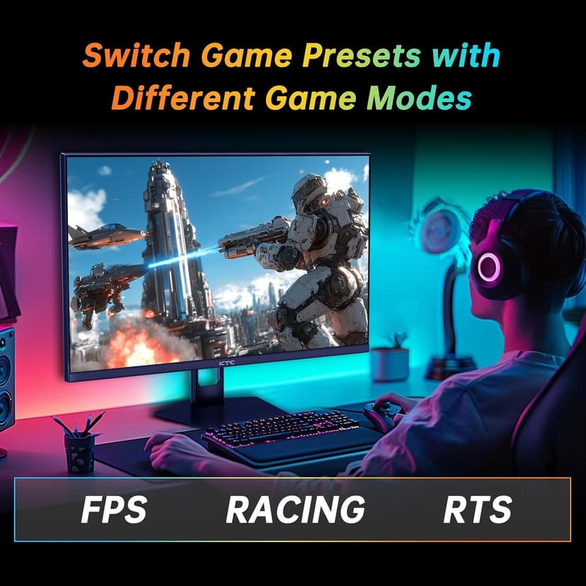 27 Inch 280Hz Gaming Monitor, FHD 1080P 240Hz PC Computer Monitor, Fast VA Panel, 1ms GTG, FreeSync G-Sync Compatible, HDR Support, 126% sRGB, HDMI and Displayport Inputs, H27E22P