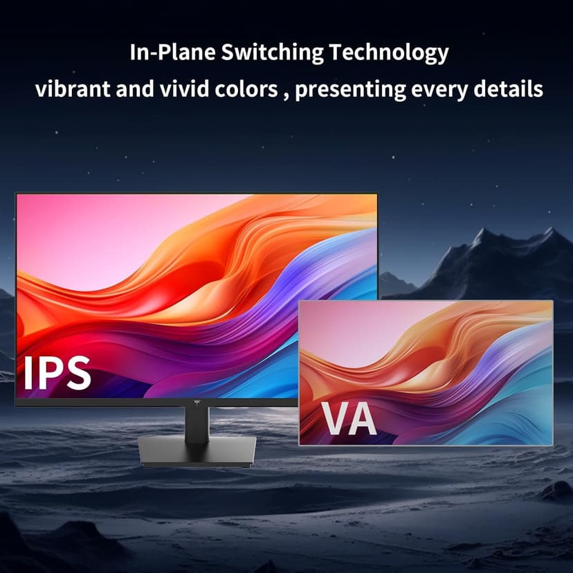 27 Inch QHD(2560 * 1440) 100Hz Computer Monitor - IPS Panel, Anti-Blue Light Screen, 100% High Color Gamut, 123% sRGB, Support FreeSync and GSync, PC Monitor for Casual Gaming and Working
