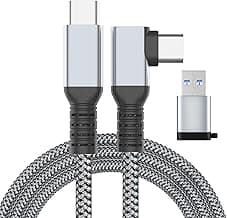 Link Cable 16FT VR Cable Compatible with Meta Oculus Quest 2/Quest 3S/Quest 3/Pro Pico, Nylon Braided Accessories and Gaming PC Steam VR, USB 3.0 Data Transfer Type C Cable, for VR Headset
