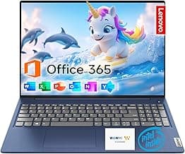 Lenovo 15.6" IdeaPad Laptop | 20GB RAM | Dual Storage: 1TB SSD + 128GB eMMC | 1-Year Microsoft Office 365 | Wi-Fi 6 | USB-C | Intel Dual-Core CPU | HD Display | Windows 11 | w/WOWPC Recovery USB