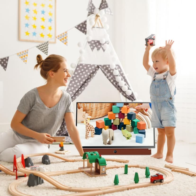 Skyworth 24-Inch Portable Smart Screen with Google TV, 3-Hour Battery Life 24P100 Companion Series 1080P FHD, Matte Screen, HDR10, Dolby Audio, LED, Bluetooth, Chromecast and Google Assistant