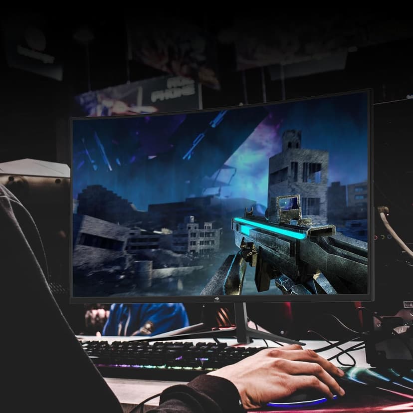 Z-Edge UG24 24-inch Curved Gaming Monitor 180Hz Refresh Rate, 1ms MPRT, FHD 1080 Gaming Monitor, R1650 Curved