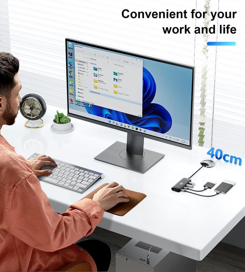 ICZI USB C Hub 3.2 10Gbps 4 Port Data Splitter for MacBook Pro/Air, iMac, Surface, Laptop, XPS, PC - Not Support Charging and Video Output