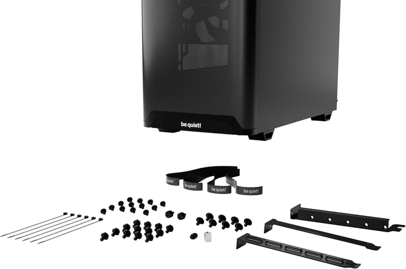 be quiet! Pure Base 501 Black PC case | 2 Preinstalled Quiet Fans | Mid Case | USB 3.2 Gen | Airflow | BGW74