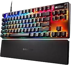 SteelSeries Apex Pro TKL Gen 3 OmniPoint 3.0 HyperMagnetic Switches — Adjustable Actuation — Rapid Trigger — Game-Ready Presets — Protection Mode — Rapid Tap/SOCD — OLED — RGB — PBT Keycaps — USB-C