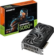 GIGABYTE GeForce RTX 5060 Ti WINDFORCE OC 8G Graphics Card, 8GB 128-bit GDDR7, PCIe 5.0, WINDFORCE Cooling System, GV-N506TWF2OC-8GD Video Card