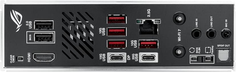 ASUS ROG Strix B850-I Gaming WiFi AMD AM5 B850 Mini-ITX mITX Motherboard 10+2+1 Stages, DDR5, 2.5G LAN, WiFi 7, 2X M.2, PCIe® 5.0 x16, USB 20Gbps Type-C®, AI Overclocking, AI Networking II, Aura Sync