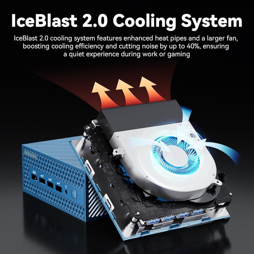 GEEKOM IT1 Mega AI Mini PC with Dual LAN,Intel Core Ultra 5 125H (14C/18T,Up to 4.5Ghz),32GB DDR5 5600 RAM 1TB M.2 NVMe SSD Mini Computer,ARC GPU Mini Desktop/AI NPU/WiFi 7/BT5.4/8K/USB4.0/Windows 11