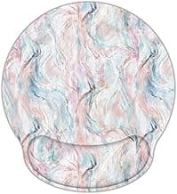 RICHEN Ergonomic Mouse Pad with Wrist Support,Non-Slip Rubber Base for Computer Laptop & Mac,Lightweight Rest for Home,Office & Travel (Pigment Ripple)