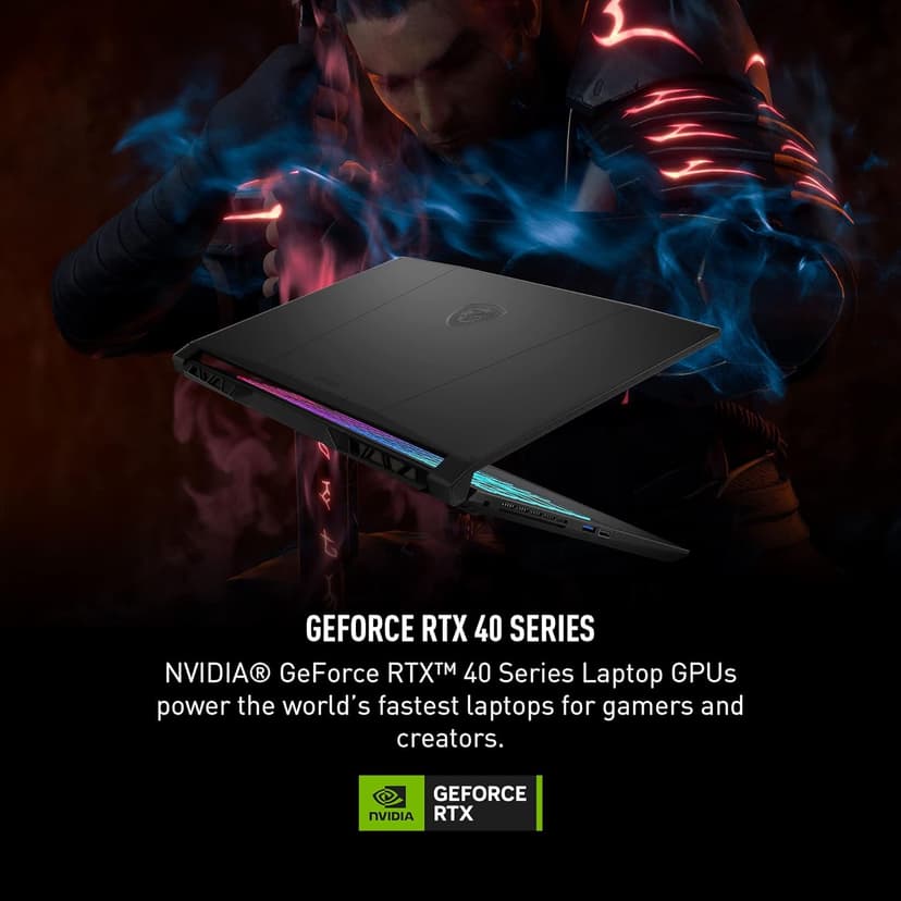MSI Katana 17 Gaming Laptop: 13th Gen Intel Core i7, GeForce RTX 4060, 17.3" 144Hz FHD Display, 32GB DDR5, 1TB NVMe SSD, USB-Type C, Cooler Boost 5, Win11 Home: Black B13VFK-835US
