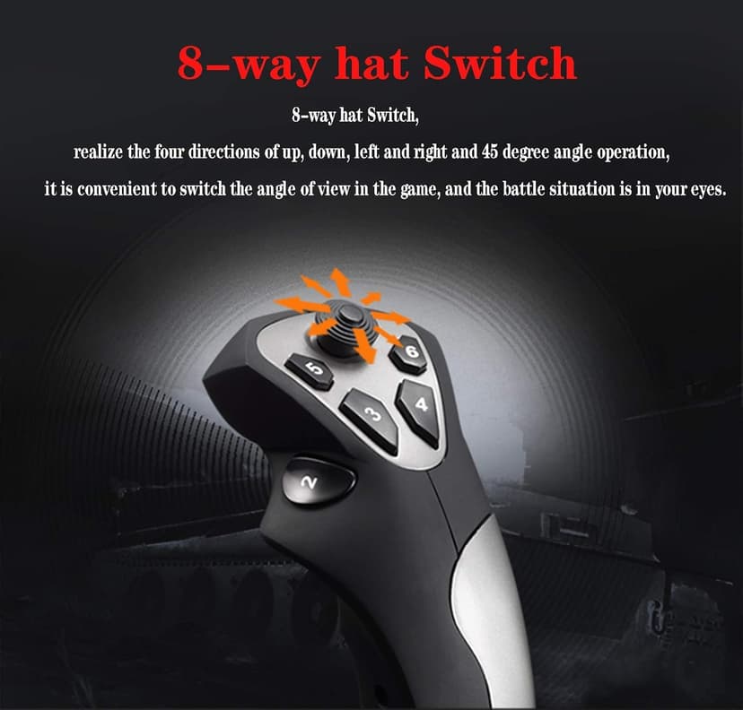 PXN Flight simulator controls 2113 pc flight joystick controls with Vibration Function and Throttle Controls Wired Flight Stick for PC Windows XP/VISTA/7/8/10/Computer/Laptop(PC only)