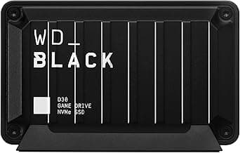 WD_BLACK 1TB D30 Game Drive SSD- Portable External Solid State Drive, Compatible with Xbox and PC, Up to 900MB/s - WDBAMF0010BBW-WESN