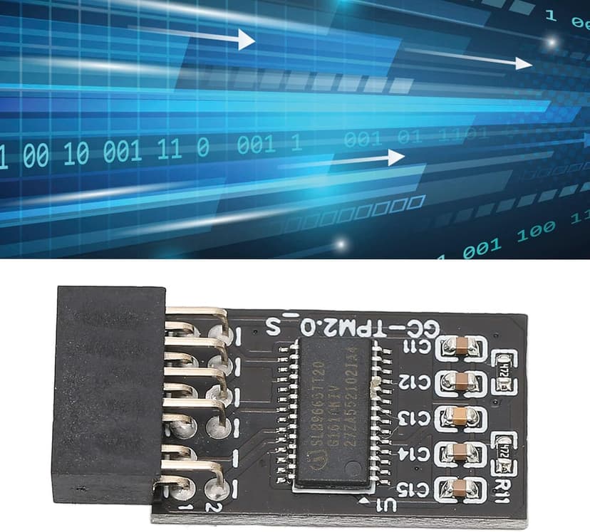 11 Motherboard Tpm 2.0 PCB Tpm 2.0 Encryption Security Module for 12Pin Lpc Interface High Security Remote Card Encryption Security Module