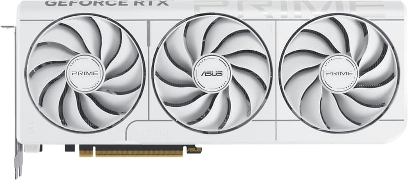 ASUS The SFF-Ready Prime GeForce RTX™ 5070 12GB GDDR7 White OC Edition Graphics Card (PCIe® 5.0, 12GB GDDR7, HDMI®/DP 2.1, 2.5-Slot, Axial-tech Fans, Dual BIOS)